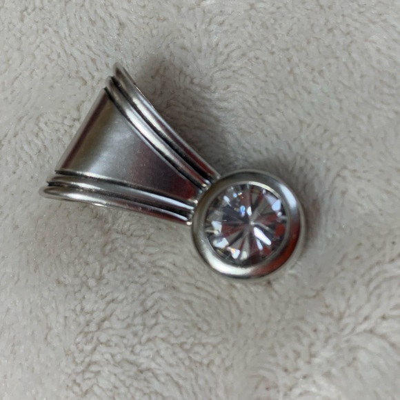 Sterling Silver 925 CZ Pendant - Picture 3 of 5